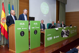 Presentación del coleccionable de Diario Sur "Estampas de Málaga 2". Edificio del Rectorado. Septiembre de 2016