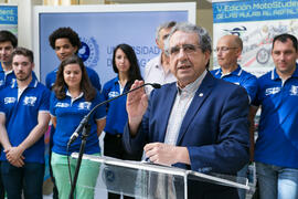 José Ángel Narváez. Presentación del proyecto "UMA Racing Team 2017/2018". Edificio del Rectorado. Junio de 2017