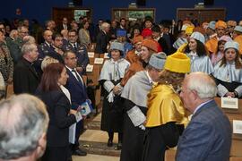 Cortejo académico. Imposición de la Medalla de Oro de la Universidad de Málaga a Junta de Andalucía, Diputación Provincial de Málaga y Ayuntamiento de la capital. Paraninfo. Noviembre de 2023