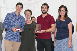 Entrega de trofeos en la Gala del Deporte Universitario 2017. Escuela Técnica Superior de Ingeniería de Telecomunicaciones. Junio de 2017