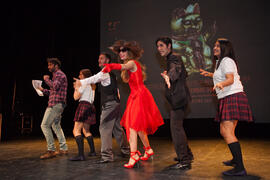 Ensayos para la Gala Inaugural de la XXIV edición de Fancine de la Universidad de Málaga. Teatro Cervantes. Noviembre de 2014