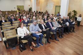 Asistentes a la presentación del libro "50 años de doctores Honoris Causa por la Universidad de Málaga". Facultad de Ciencias Económicas y Empresariales. Febrero de 2024