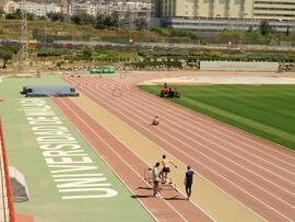 Pista de Atletismo. Complejo Polideportivo Universitario. Mayo de 2008