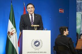 José Carlos Gómez Villamandos. Toma de posesión del Rector de la Universidad de Málaga y su equipo de gobierno. Paraninfo. Marzo de 2024