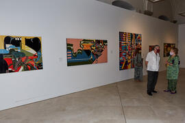 Inauguración de la exposición "Eugenio Chicano Siempre". Museo de Málaga. Mayo de 2021