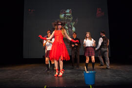 Ensayos para la Gala Inaugural de la XXIV edición de Fancine de la Universidad de Málaga. Teatro Cervantes. Noviembre de 2014