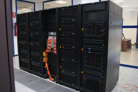 Súperordenador Picasso. Servicio de Supercomputación y Bioinformática (SCBI) de la Universidad de Málaga. Parque Tecnológico de Andalucía. Diciembre de 2007