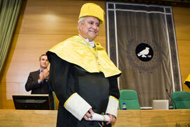 Imposición de la Medalla de Oro de la Universidad de Málaga a D. Antonio Díez de los Ríos. Rectorado. Junio de 2010