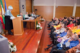 Investidura como Doctor "Honoris Causa" de D. Antonio Bonet Correa por la Universidad de Málaga. Rectorado. Febrero de 2014