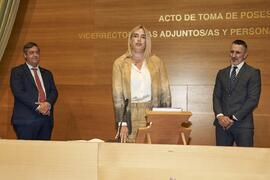 Toma de posesión de Esther Rando Burgos como nueva asesora en materia de Transparencia, Calidad Normativa y Procedimiento Electrónico de la Universidad de Málaga. Edificio del Rectorado. Abril de 2024