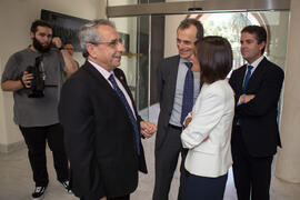 Visita del ministro de Ciencia, Innovación y Universidades, Pedro Duque. Edificio del Rectorado. Junio de 2018