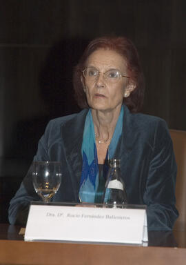 Rocío Fernández. Panel de Expertos. 2º Congreso Internacional de Actividad Físico-Deportiva para Mayores de la Universidad de Málaga. Palacio de Ferias y Congresos de Málaga. Marzo de 2007