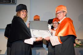 Investidura como Doctor "Honoris Causa" de D. Jaime Gil Aluja por la Facultad de Económicas de la Universidad de Málaga. Paraninfo. Noviembre de 2014