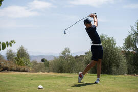 Jugador de la Universidad de Málaga. Campeonato Europeo de Golf Universitario. Antequera. Junio de 2019