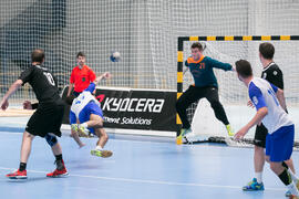 Partido Universidad de Barcelona - Universidad de Basilea. Categoría masculina. Campeonato Europeo Universitario de Balonmano. Antequera. Julio de 2017