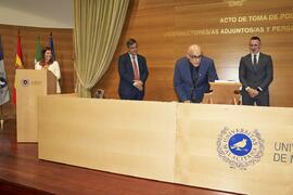 Toma de posesión de Juan Carlos Pérez García como nuevo Vicerrector Adjunto de Cultura de la Universidad de Málaga. Edificio del Rectorado. Abril de 2024