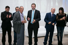 Entrega del premio CIMA 2017 a Francisco Contreras, "Súper Paco". Inauguración del 7º Congreso Internacional de Actividad Física Deportiva para Mayores. Escuela Técnica Superior de Ingeniería de Telecomunicaciones y de Informática. Noviembre de 2017