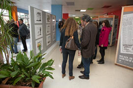 Inauguración de la exposición "Idígoras y Pachi. 50 años de la Facultad de Ciencias Económicas y Empresariales". Facultad de Económicas. Enero de 2016
