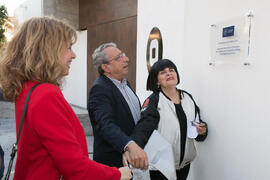 Inauguración de la sala de exposiciones "Espacio Cero" en el Contenedor Cultural. Campus de Teatinos. Abril de 2019
