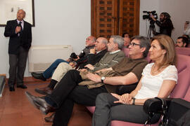 Inauguración de la exposición "Bienvenido-Arenas, imágenes de Málaga". Ateneo de Málaga. Mayo de 2012