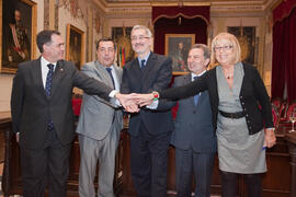 Firma de convenio entre la Universidad de Málaga Y ADIF en apoyo al Proyecto "Andalucía Tech". Antequera, Málaga. Octubre de 2010