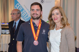 Entrega de medalla. Campeonato de España Universitario de Golf. Antequera. Abril de 2017