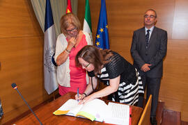 Toma de posesión del personal docente e investigador de la Universidad de Málaga. Rectorado. Octubre de 2011