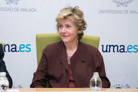 Cécile Rougier-Vidal. Presentación del libro "Celebración de París: Lugares y gentes". Edificio del Rectorado. Octubre de 2017