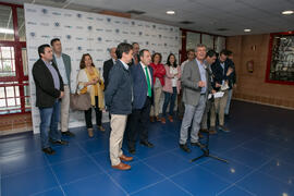 Inauguración de las Jornadas de Puertas Abiertas de la Universidad de Málaga. Complejo Polideportivo Universitario. Abril de 2018