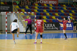 Partido Universidad de Akdeniz - Universidad de Málaga. Categoría femenina. Campeonato Europeo Universitario de Balonmano. Antequera. Julio de 2017